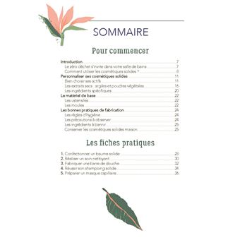 Cosmétiques solides. Recettes à faire soi-même