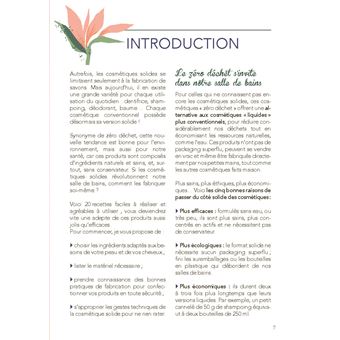 Cosmétiques solides. Recettes à faire soi-même