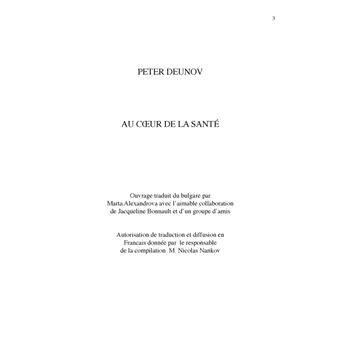 AU CoeUR DE LA SANTÉ