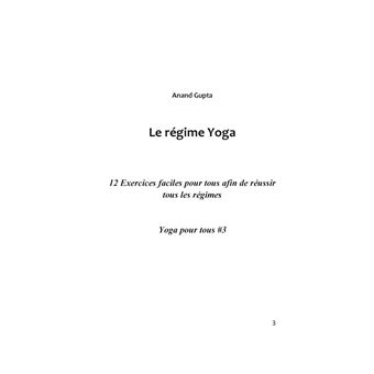 Le régime Yoga
