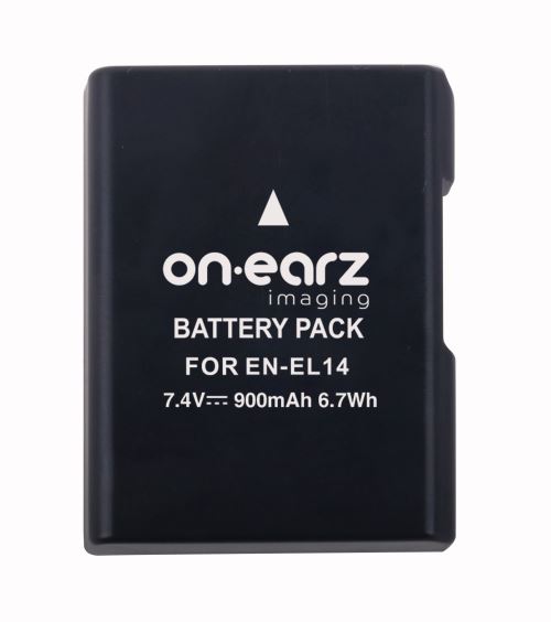 Batterie On.Earz Imaging EN-EL14 7.4 V 900 mAh Noire