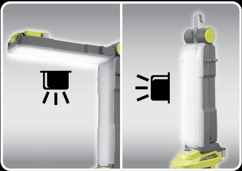 Lampe LED Ryobi 18 Volts modulable ONE+ R18ALF Torches Achat