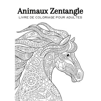 Animaux sauvages zentangle - livre de coloriage pour adulte - 50 dessins  mandalas - 2322431788 - Livres de Développement Personnel - Livres de  Bien-être