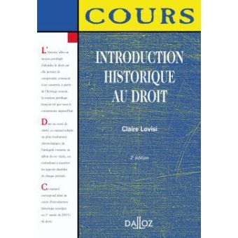 Introduction historique au droit