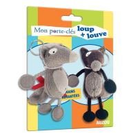 Mes porte-clés loup et louve