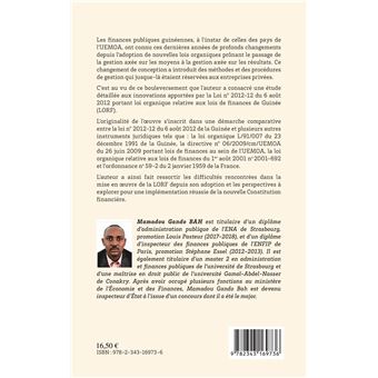 Finances publiques. La modernisation de la gestion des finances publiques en Guinée d'après la loi organique du 6 août 2012