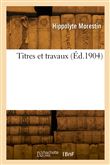 Titres et travaux