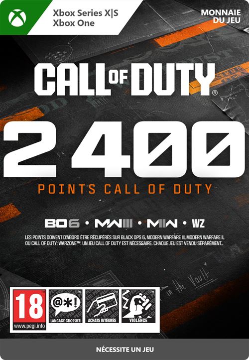 Code de téléchargement Call of Duty® Points - 2,400 1P