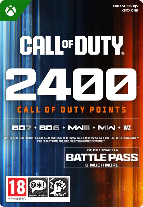 Code de téléchargement Call of Duty® Points - 2,400 1P