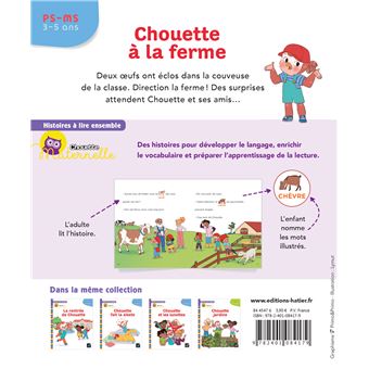 Histoires à lire ensemble Chouette à la ferme PS-MS