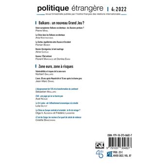 Politique étrangère, Balkans : un nouveau Grand Jeu ?