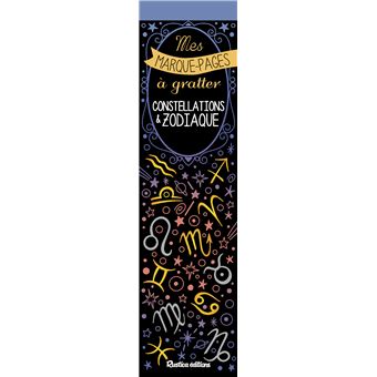 Mes marque-pages à gratter : constellations et zodiaque