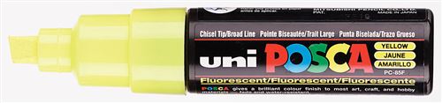 POSCA PC8K PTE LARGE BISEAU JAUNE