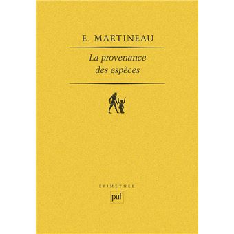 La Provenance des espèces. cinq méditations sur la libération de la liberté