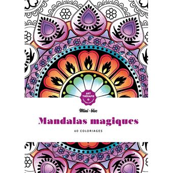 Mini-bloc d'Art-thérapie Mandalas magiques