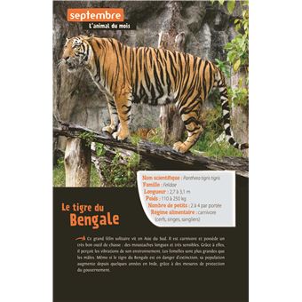 Agenda Défis Nature 2021-2022 - Animaux