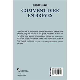 Comment dire en brèves
