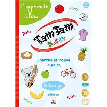 Tam tam safari - cherche et trouve la paire - debut cp