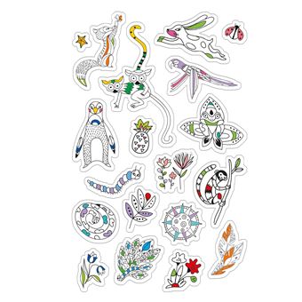 Agenda créatif 2023-2024 avec des autocollants et des coloriages