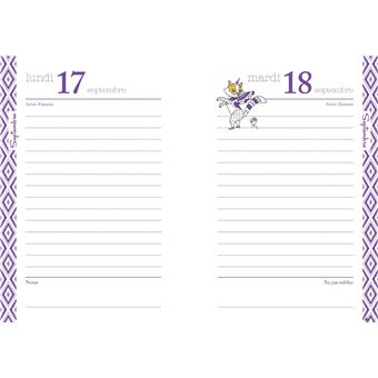 Agenda créatif 2023-2024 avec des autocollants et des coloriages