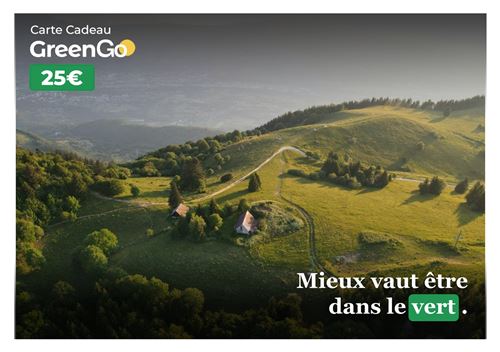 E-Carte cadeau GreenGo 25 euros
