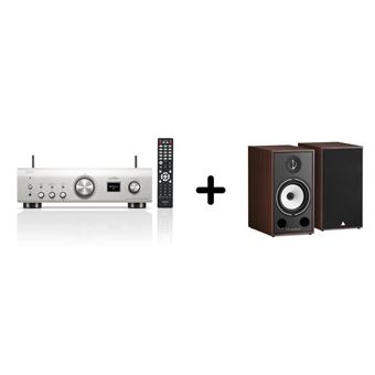 Amplificateur Hi-Fi Denon DRA-900H Noir + une paire d'enceintes colonne Focal Theva N3 Bois clair