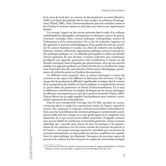 Territoires fabriqués/territoires instrumentalisés