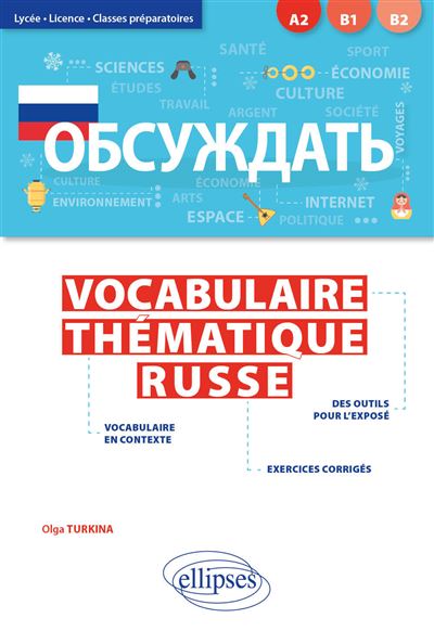 Couverture de Obsuždatʹ : vocabulaire thématique russe