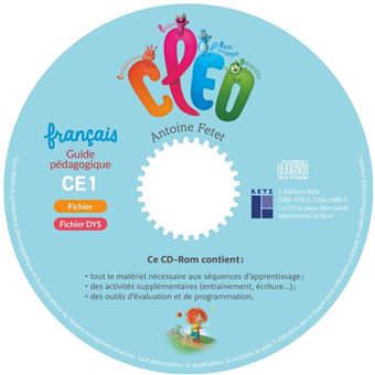 CLEO CE1 - Guide pédagogique commun (fichier et fichier dys) + CD-ROM + Téléchargement