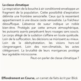 Effondrement en Course