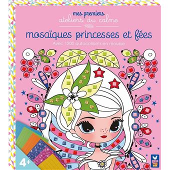 Les ateliers du calme - mosaïques mousse - licornes : Amandine  Notaert,Jessica Secheret - Livres jeux et d'activités