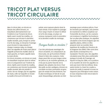 Apprendre le tricot circulaire. 14 leçons et 8 créations expliquées en pas à pas
