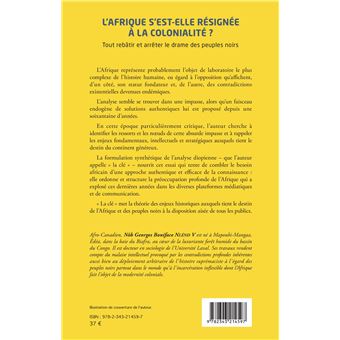 L'Afrique s'est-elle définitivement résignée à la colonialité ?