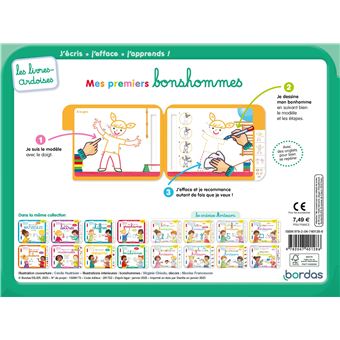 Les livres-ardoises - Mes premiers bonshommes