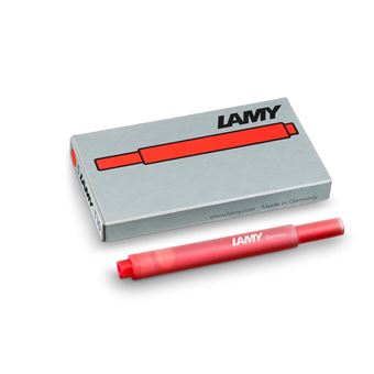 LAMY ETUI 5 CARTOUCHES ROUGE