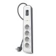 Multiprise parafoudre 4 prises avec cordon d'alimentation de 2m Belkin BSV400CA2M