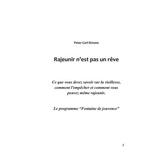 Rajeunir n'est pas un rêve