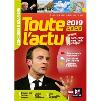 Toute l'actu 2019 - Concours & examens - Sujets et chiffres clefs de l'actualité 2020