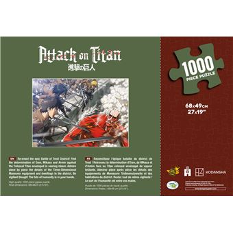 CLEMENTONI Puzzle 1000 pièces : L'Attaque des Titans pas cher 