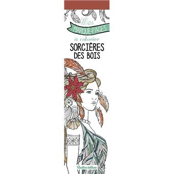 Mes marque-pages à colorier : sorcières des bois