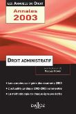 Droit administratif 2003