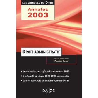 Droit administratif 2003