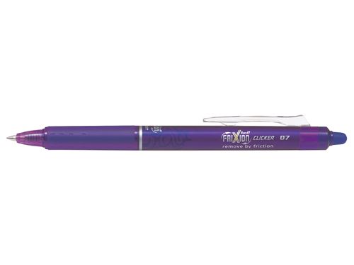 Stylo Roller Pilot Frixion Ball Clicker Pointe Moyenne 07 Violet