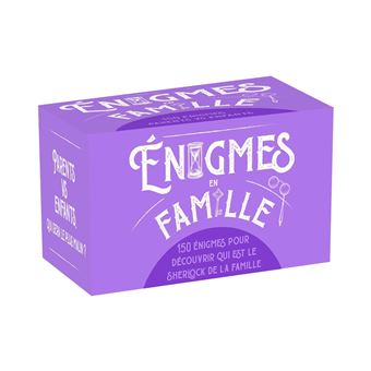 Boite Enigmes en famille