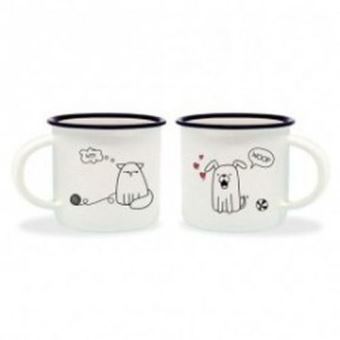 Tasse Legami Espresso For Two Chien et Chat - 1