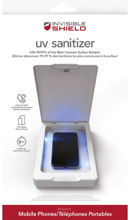 zagg invisibleshield uv sanitizer