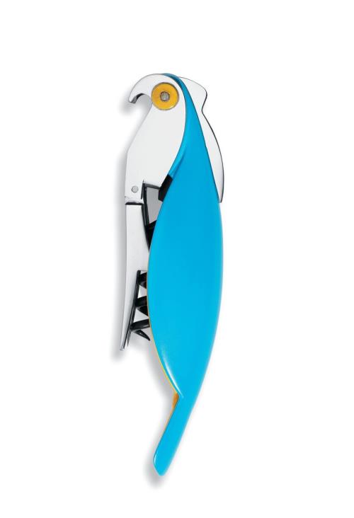 Tire-bouchon sommelier Adialessi Parrot AAM32 AZ, Bleu