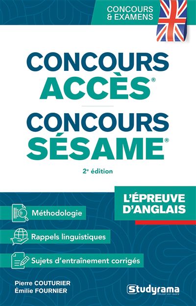 L'épreuve d'Anglais Concours Accès et Sésame