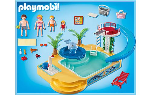 Playmobil 5433 Famille avec Piscine et Plongeoir