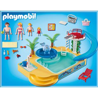 PLAYMOBIL Ensemble de jeu pour piscine avec fontaine baleine pour